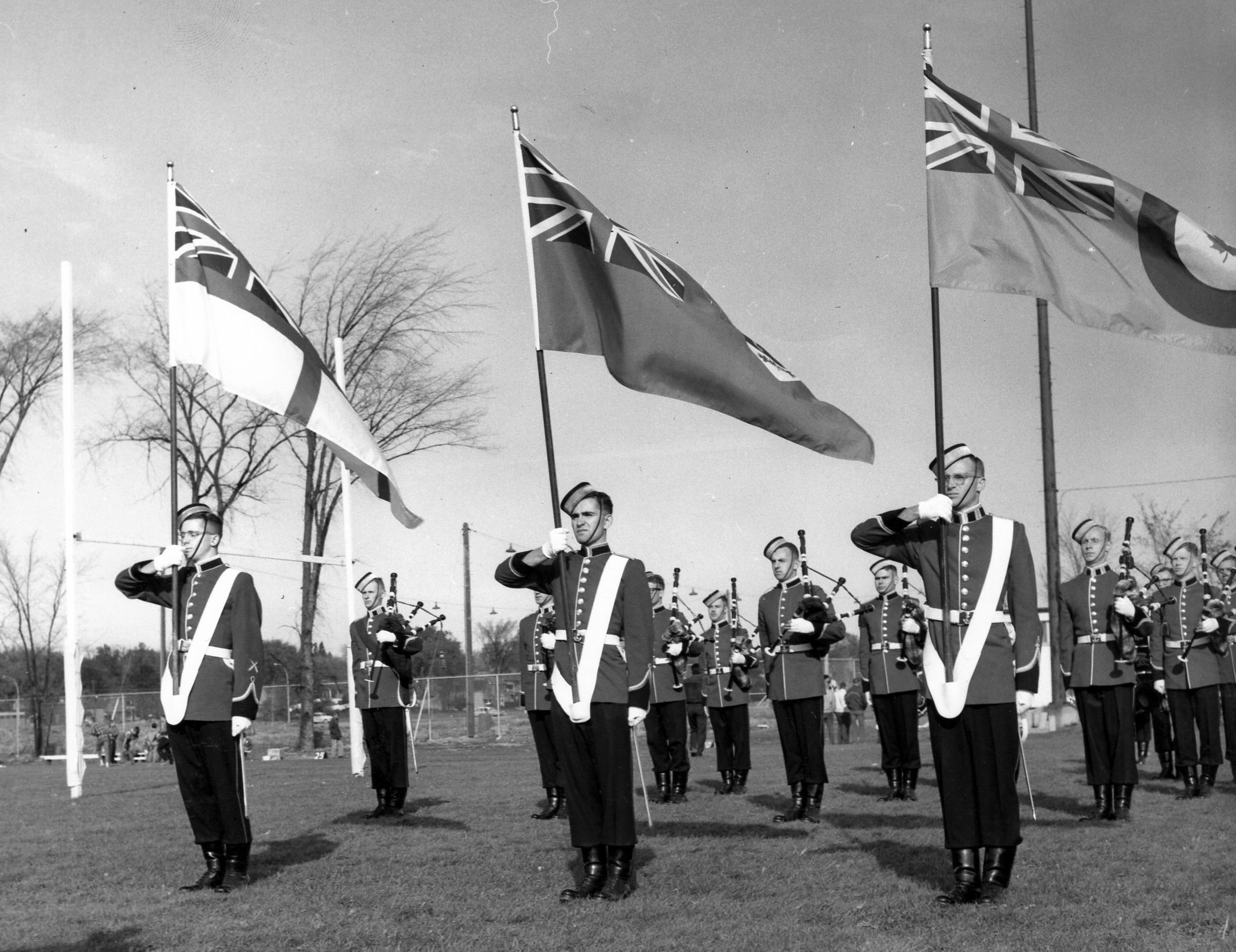 Band with Colour Party, 1962